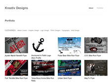Tablet Screenshot of kreativ-designs.com